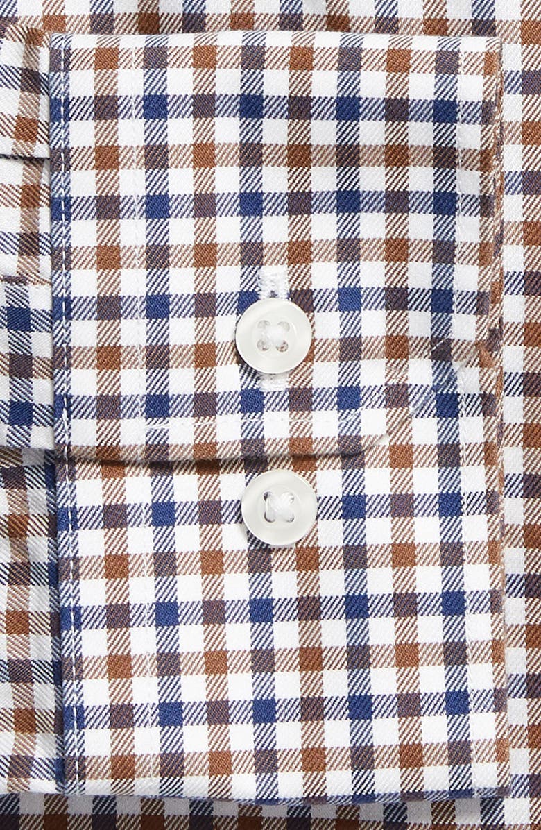 The Tie Bar Trim Fit Gingham Dress Shirt, Alternate, color, 