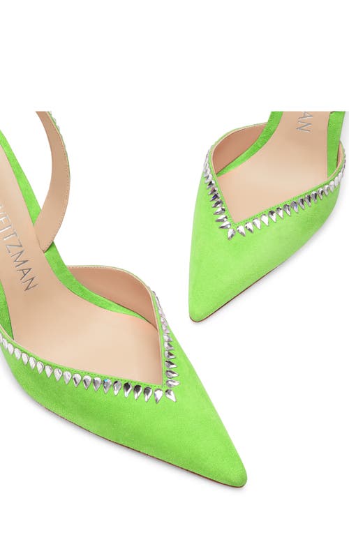 Stuart Weitzman Gemcut Curve Pointed Toe Slingback Pump