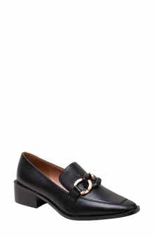 Linea Paolo Chrystie Chain Block Heel Loafer