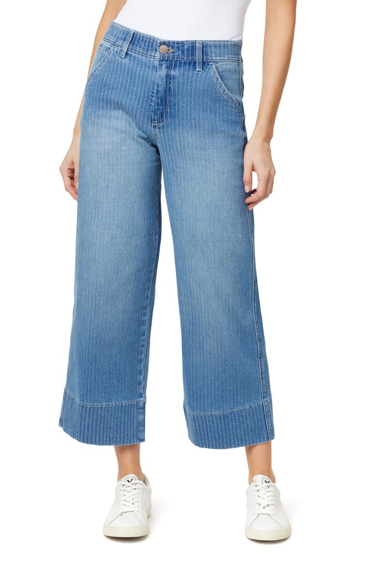 High Rise Comfort Waist Wide Leg Crop Jeans, Main, color, STELLA
