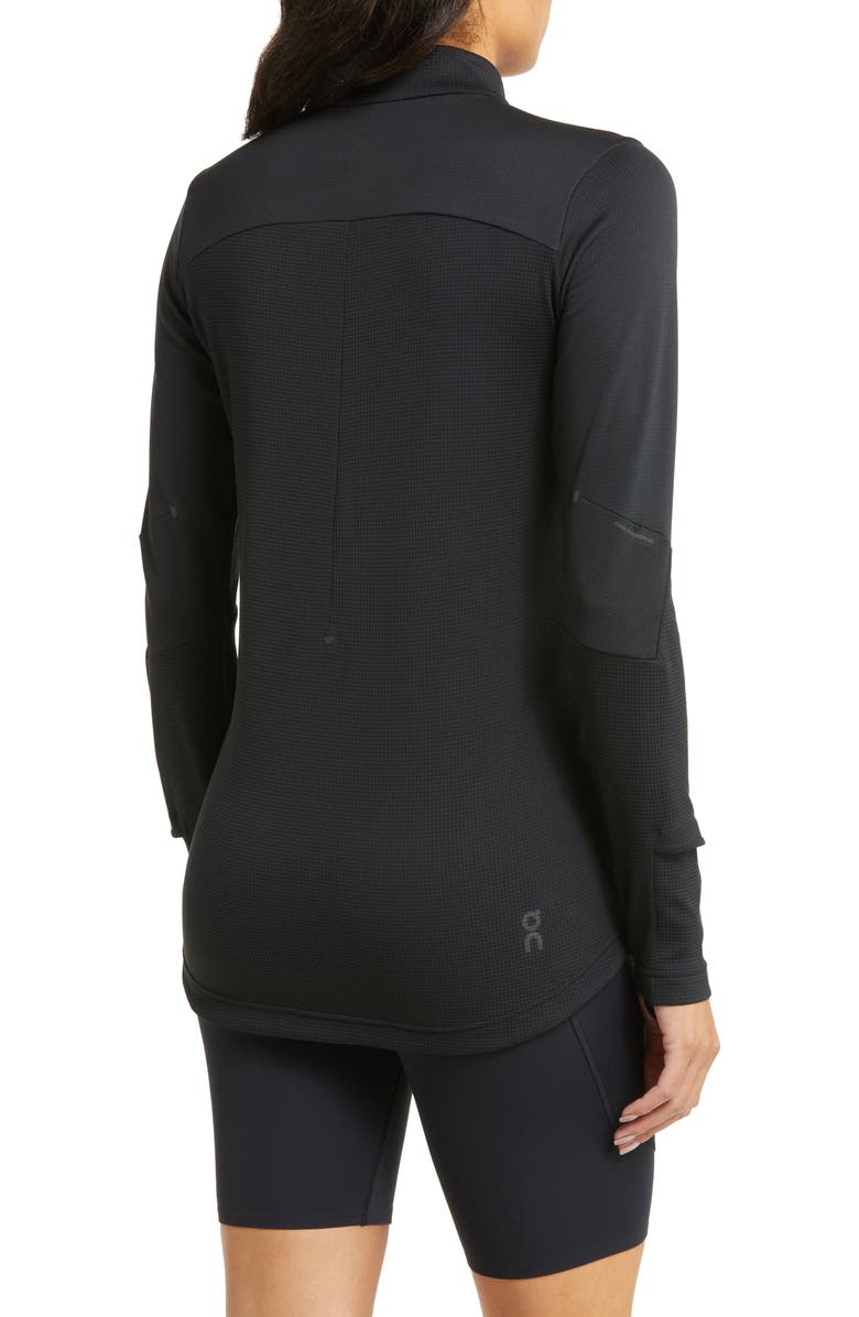 On Climate Knit Quarter-Zip Running Top, Alternate, color,