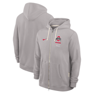 Nike Men's Nike Gray Ohio State Buckeyes 2026 Sideline Standard Issue Dri-FIT Full-Zip Hoodie