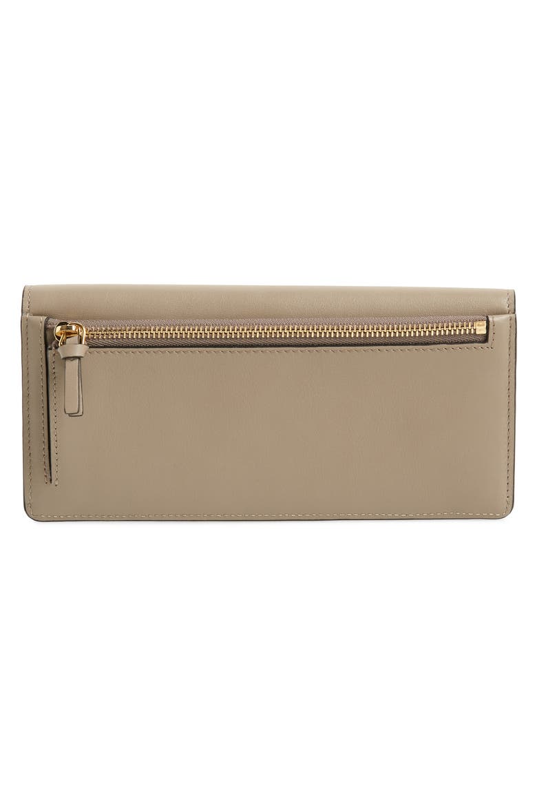 Georgia Slim Continental Leather Wallet, Alternate, color, MOTTY GREY