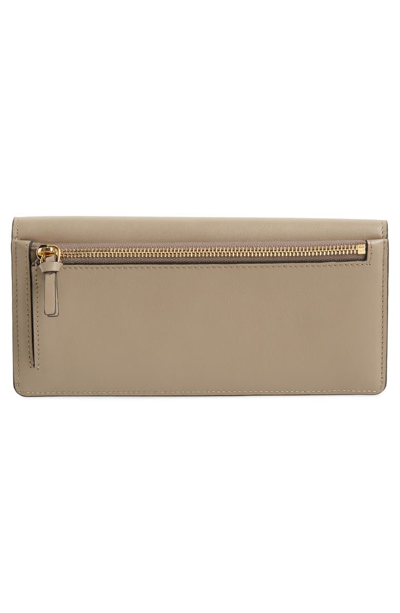 Chloé Georgia Slim Continental Leather Wallet, Alternate, color, 