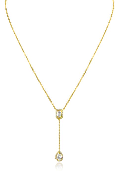 Cubic Zirconia Y-Necklace