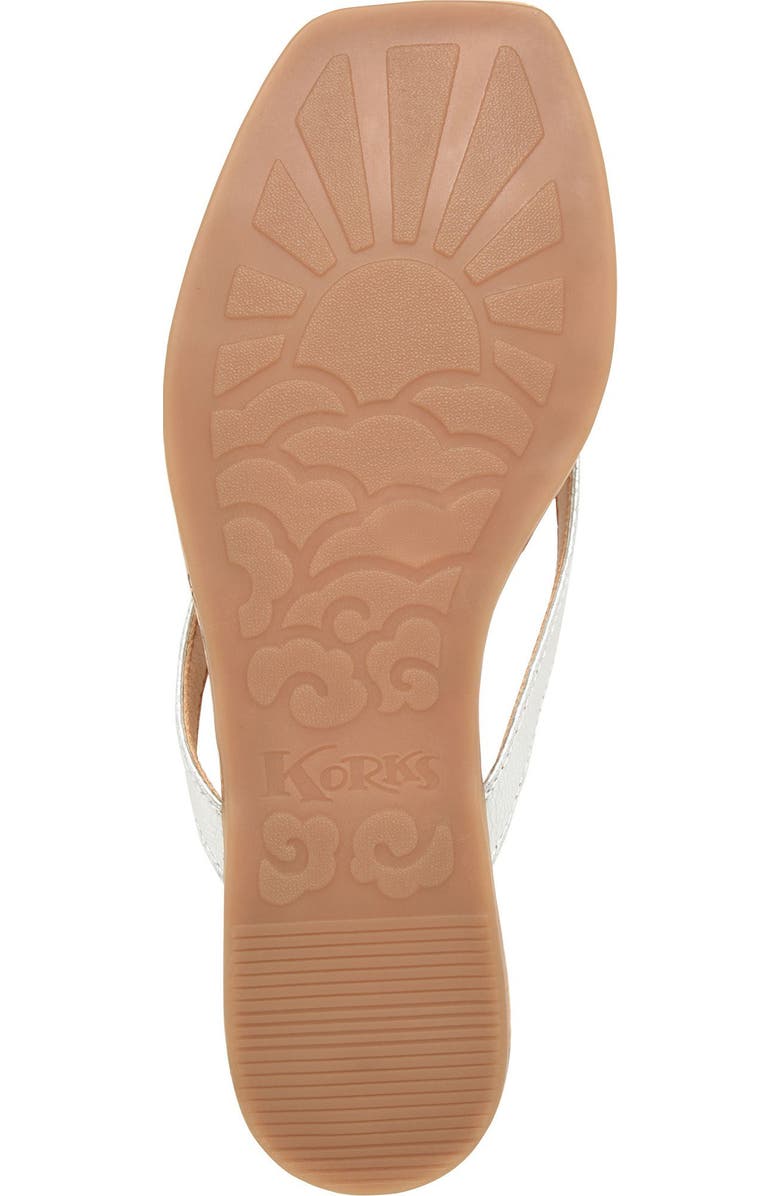 KORKS Winnie Flip Flop, Alternate, color, Silver