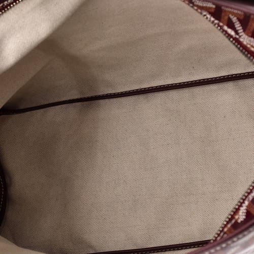 Pre-owned Goyard  Goyard Boheme Hobo Coated Canvas In Red
