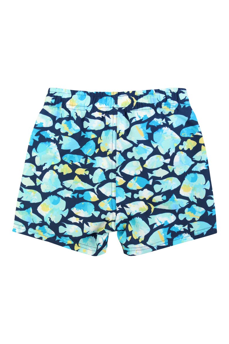Kids' Fish Print Swim Trunks, Alternate, color, FISH FRIENDS
