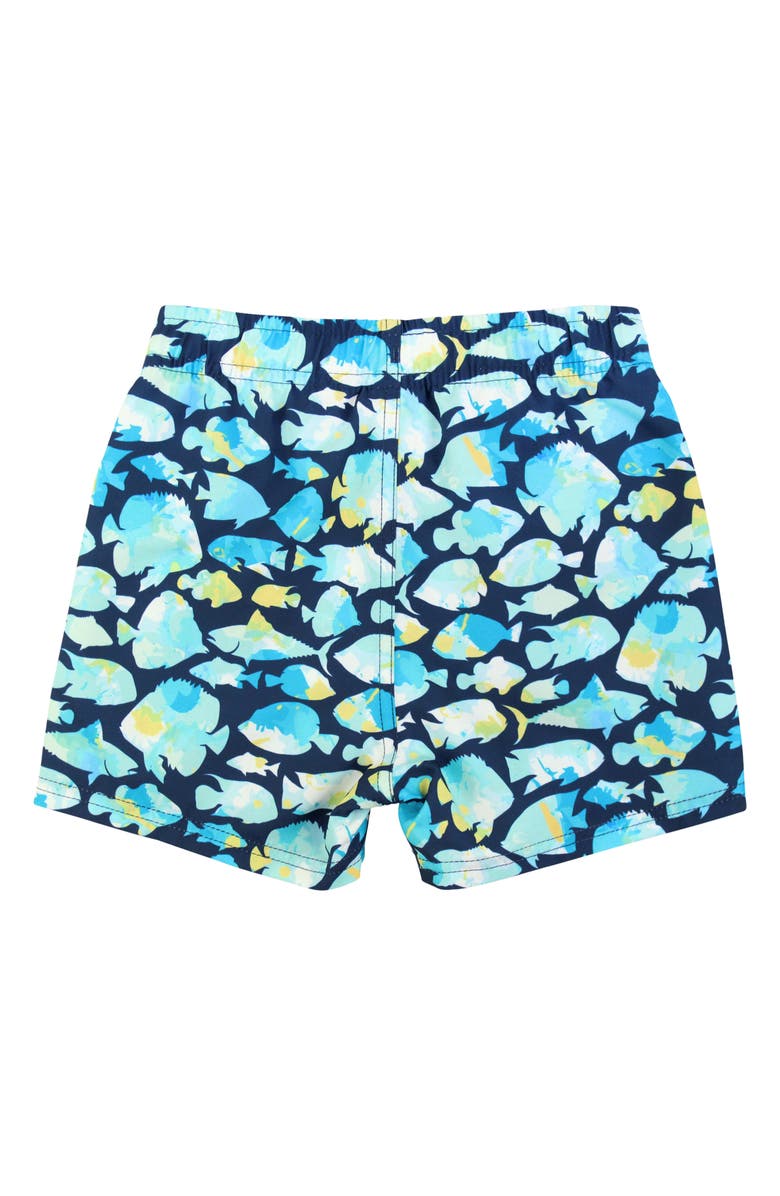 RuggedButts Kids' Fish Print Swim Trunks, Alternate, color, Fish Friends