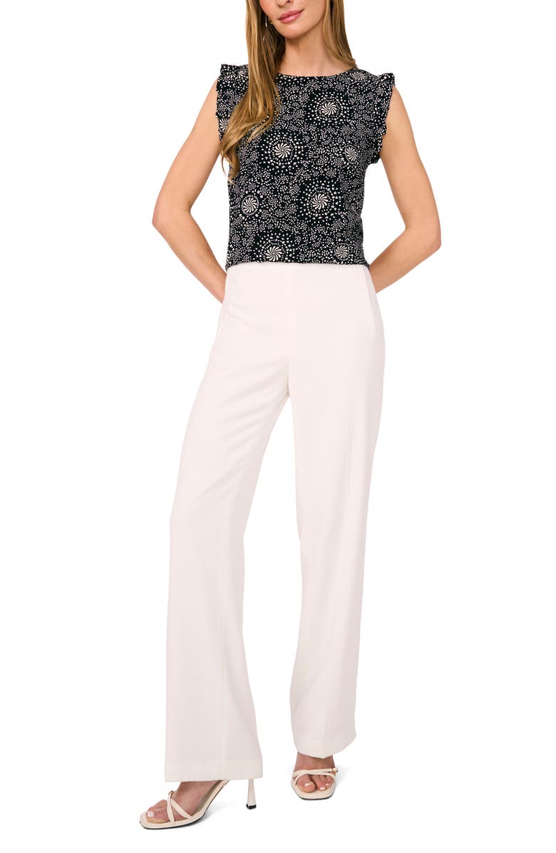 Halogen<sup>®</sup> Ruffle Cap Sleeve Top, Alternate, color,