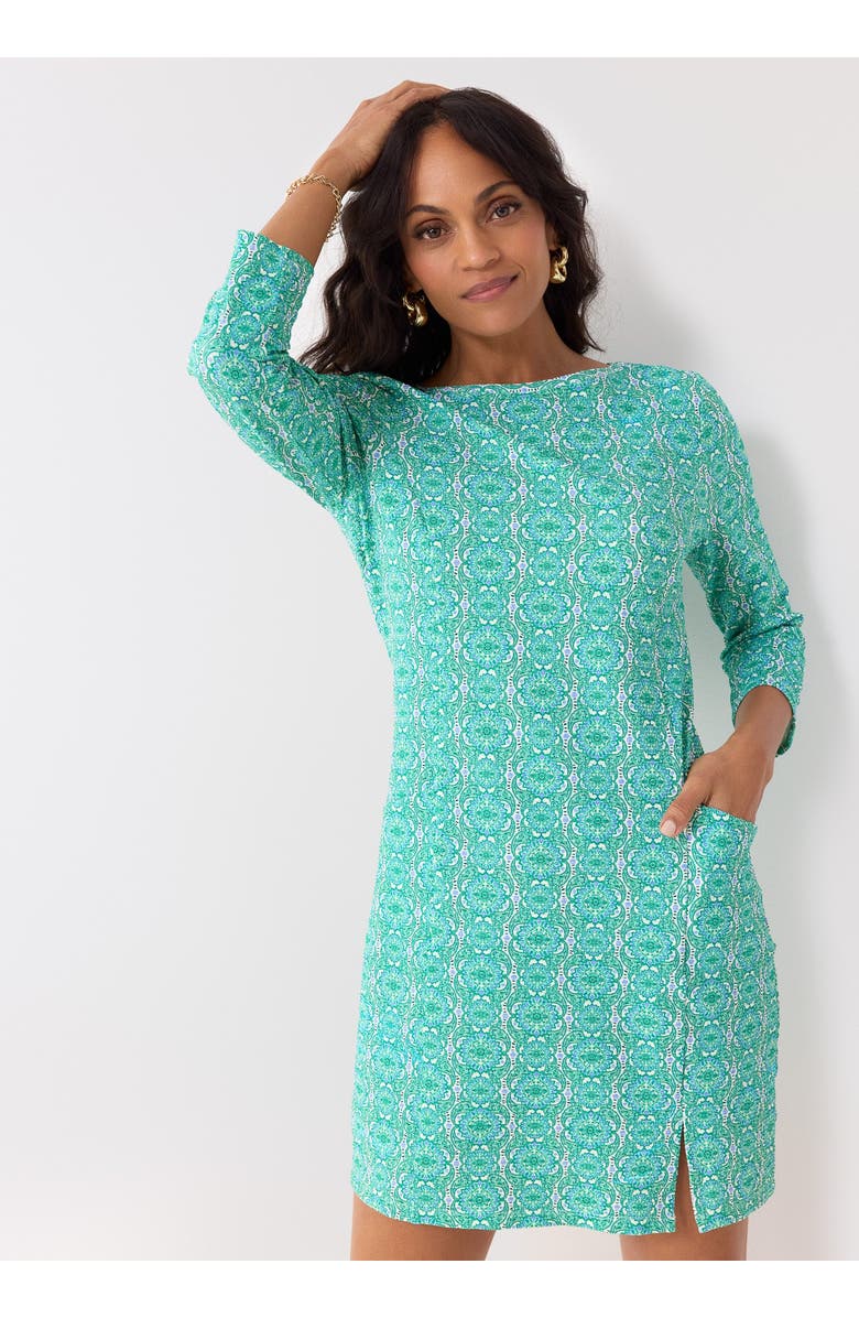 Cabana Life Gauze Shift Dress w/ Side Slit, Alternate, color, Hudson