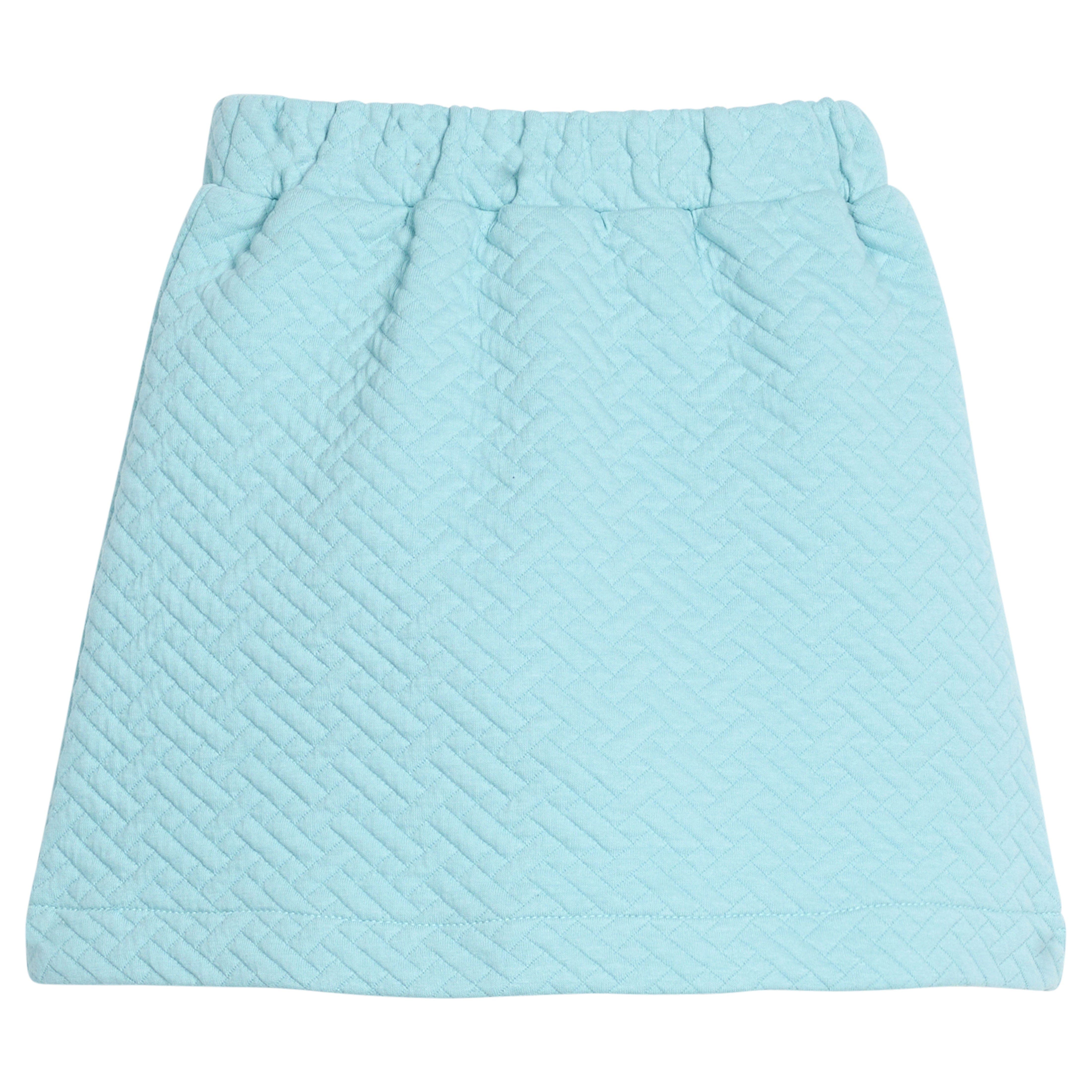 Aqua Quilted Trellis