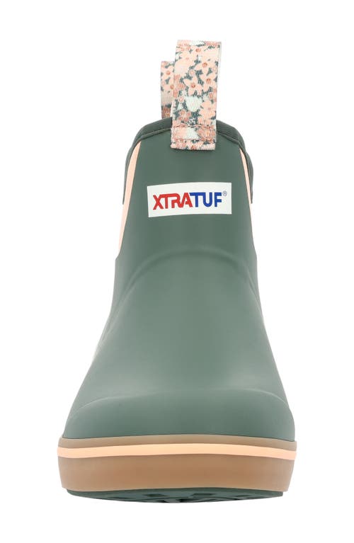 Xtratuf X Salmon Sisters Waterproof Ankle Deck Boot In Green