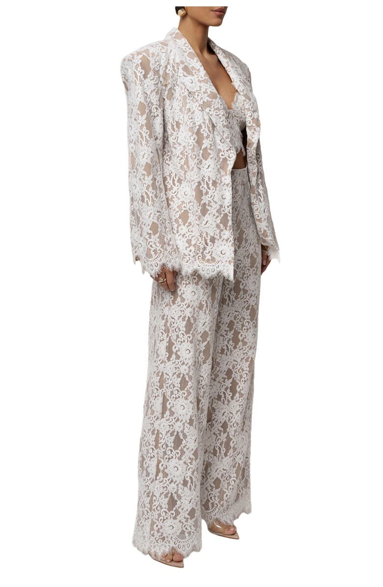 JLUXLABEL Lace And Desire Blazer, Alternate, color, White