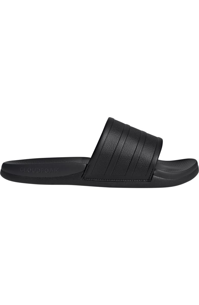 adidas Adilette Comfort Slide Sandal, Alternate, color, Core Black/ Core Black/ Carbon