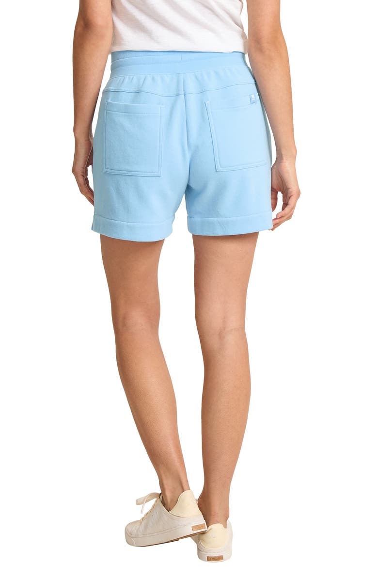 Tommy Bahama Marina Del Mar Tie Waist Cotton Shorts, Alternate, color, Chambray Blue