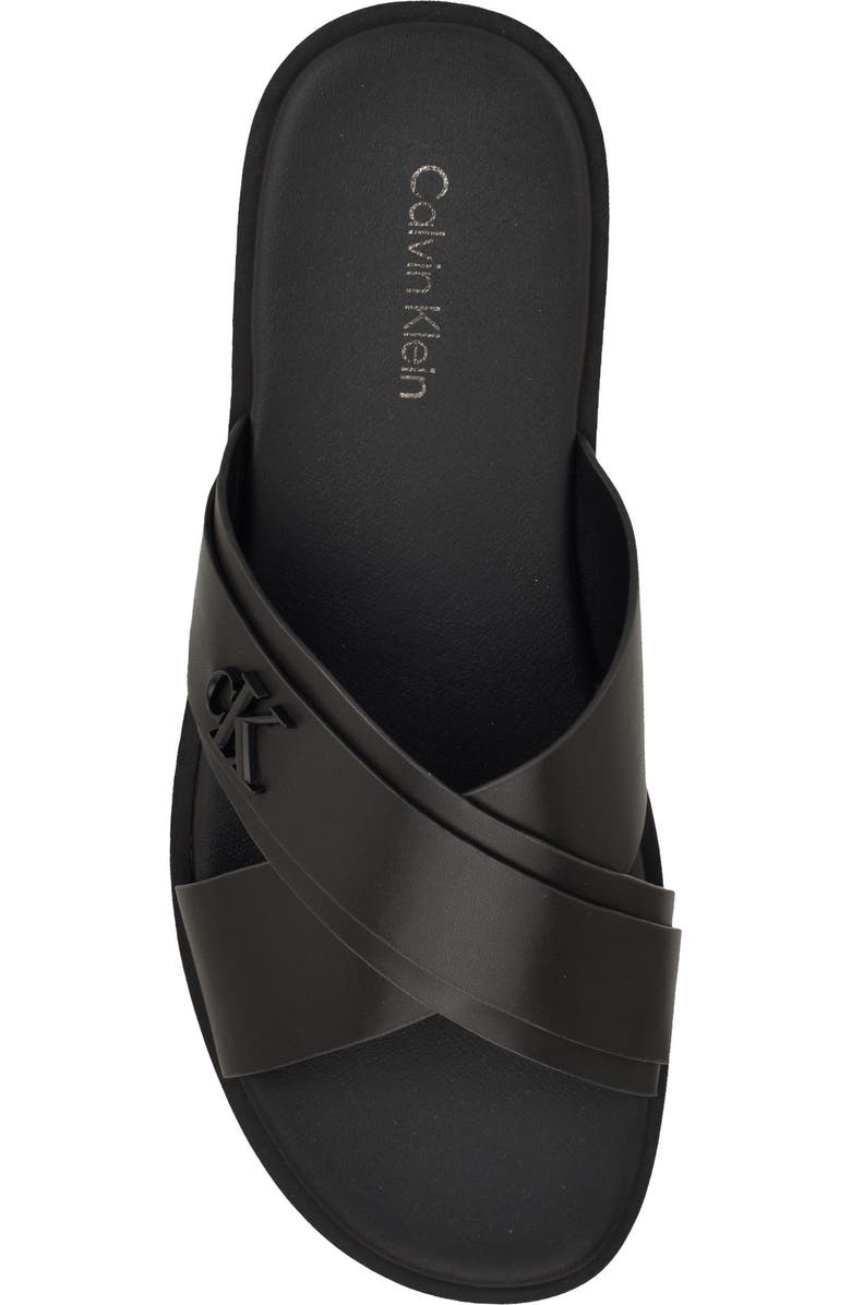 Calvin Klein Elern Slide Sandal, Alternate, color, Black