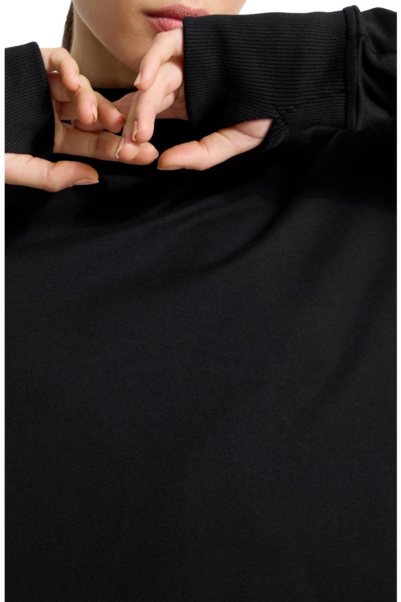 Daria Hooded Tunic, Alternate, color, BLACK