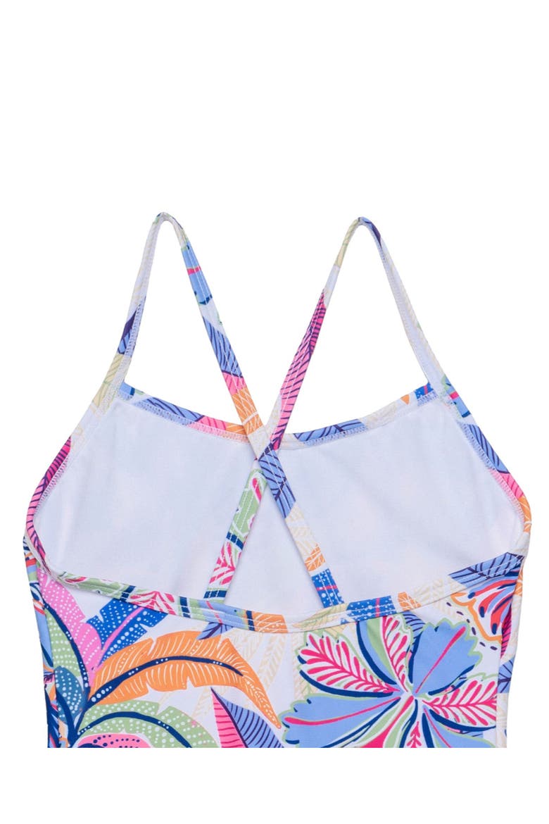 Tropic Fun Criss Cross Back One Piece, Alternate, color, Multi-Tropic