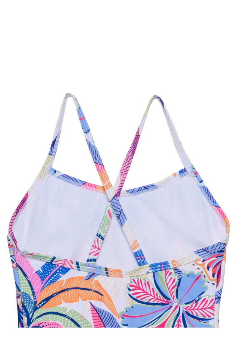 Gottex Kids Tropic Fun Criss Cross Back One Piece, Alternate, color, Multi-Tropic
