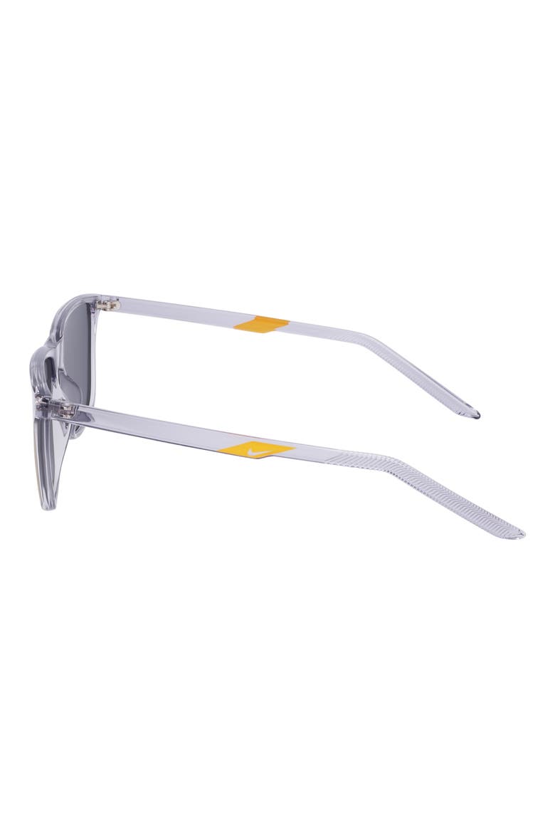 State 55mm Mirrored Square Sunglasses, Alternate, color, WOLF GREY/ ORANGE MIRROR