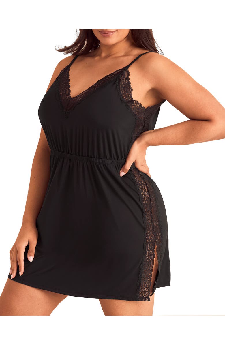 Adore Me Aimee Slip, Alternate, color, Black