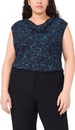 Halogen® Cowl Neck Sleeveless Crepe Top