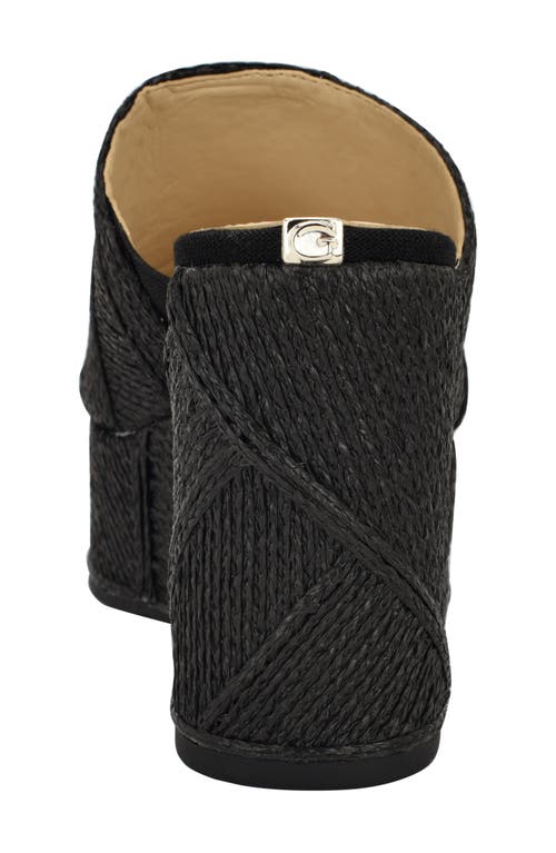 Guess Evenze Platform Wedge Sandal In Black