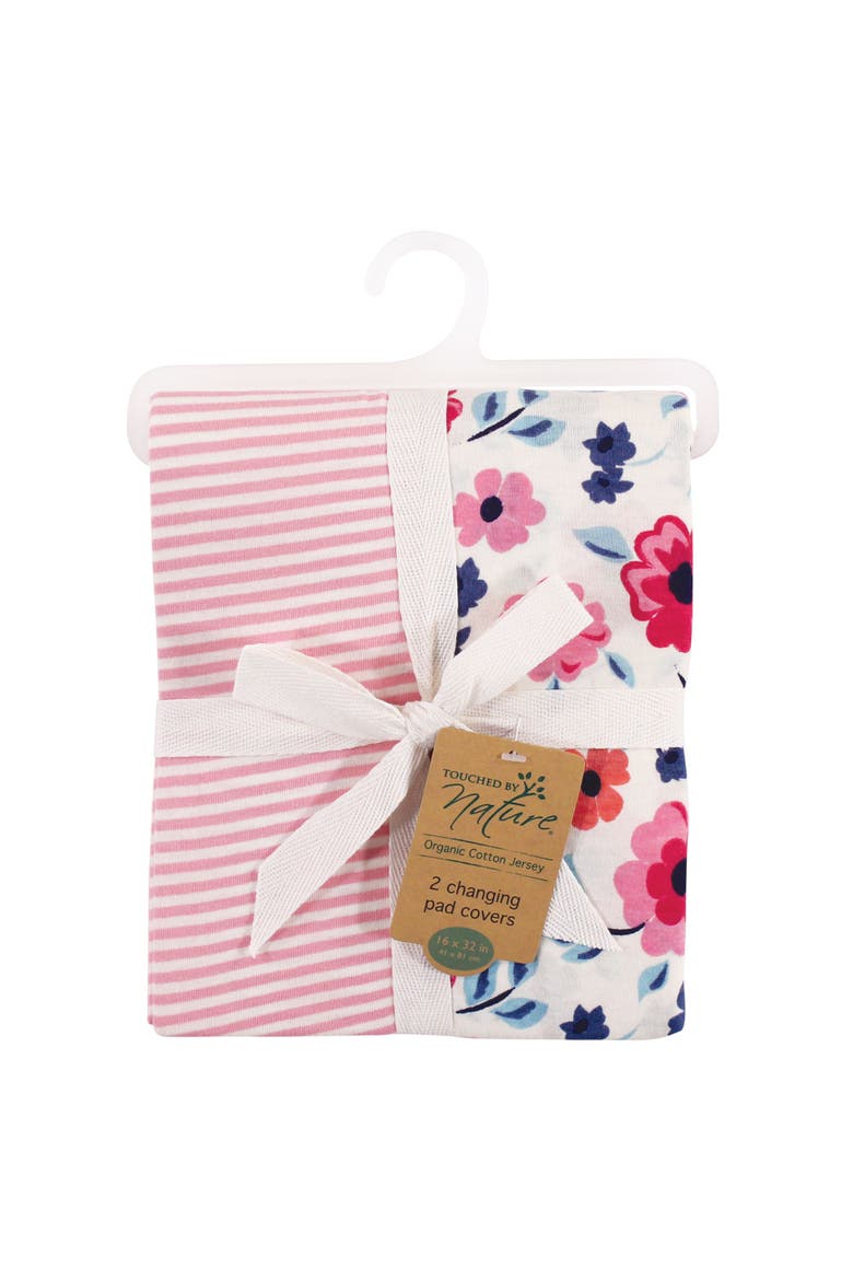 Organic Cotton Changing Mat Topper, Alternate, color, Garden Floral