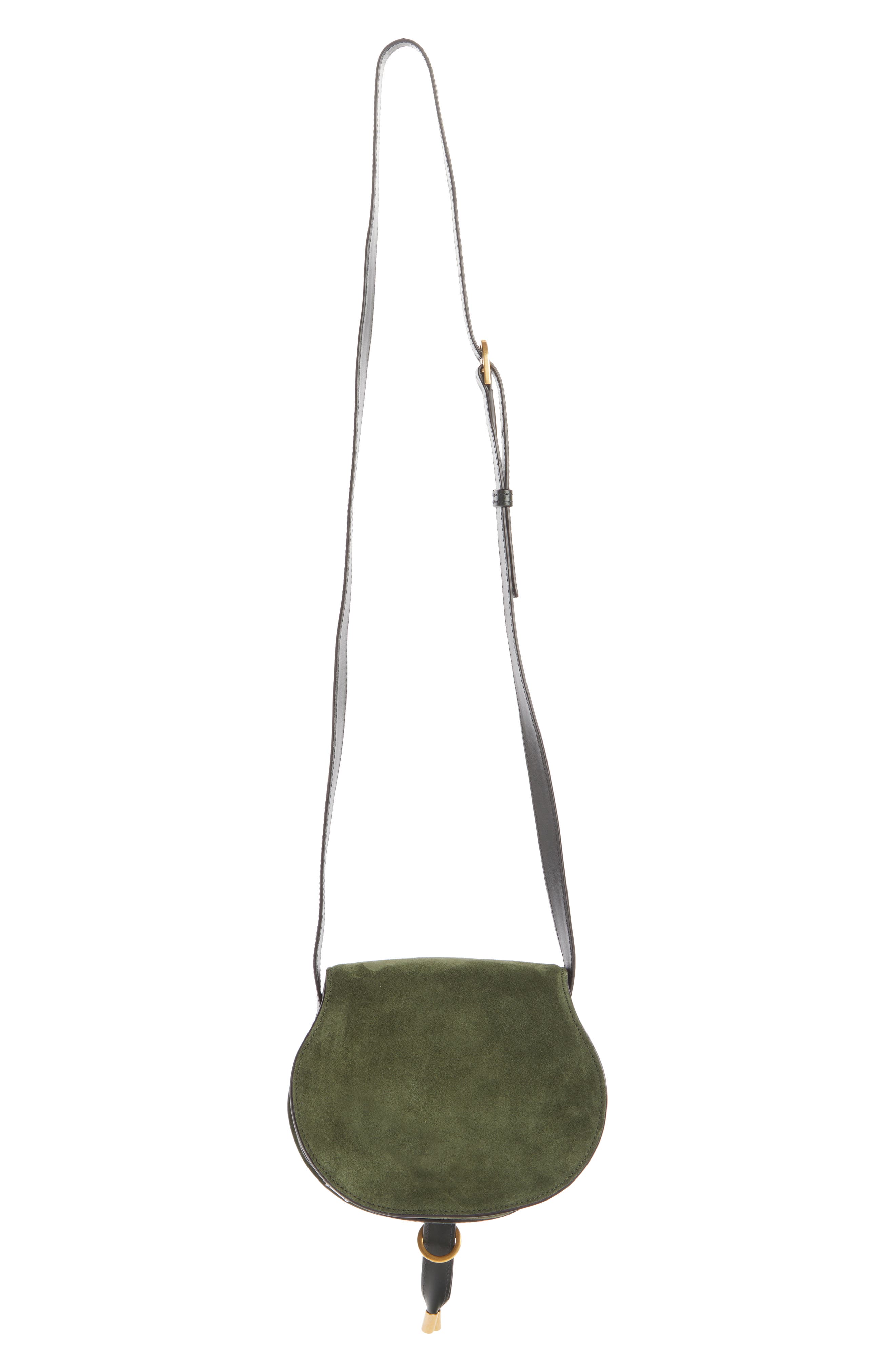 Chloé Small Marcie Suede Crossbody Bag, Alternate, color, 