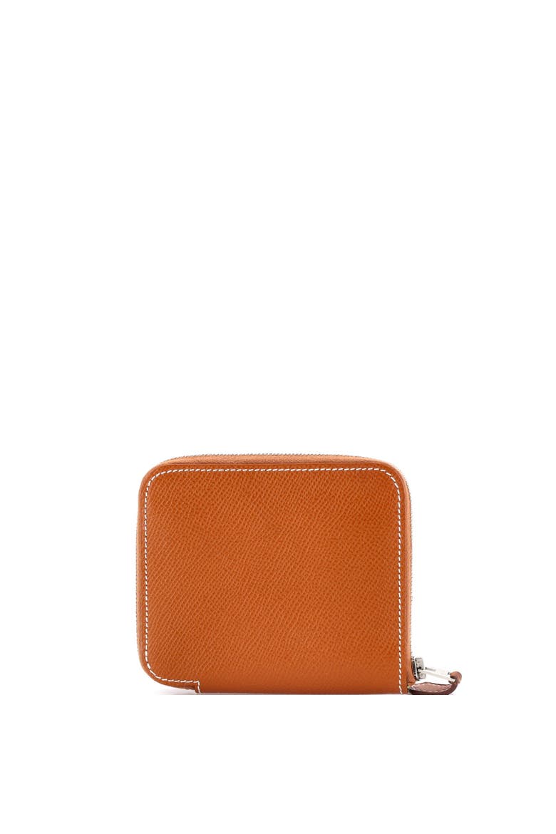 Zipengo Chaine d'Ancre Card Holder Leather Compact, Main, color, Gold
