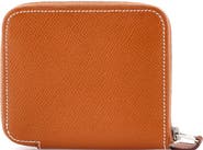 Pre-Owned Hermes Zipengo Chaine d'Ancre Card Holder Leather Compact