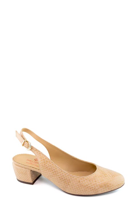 Broad St Slingback Leather Pump