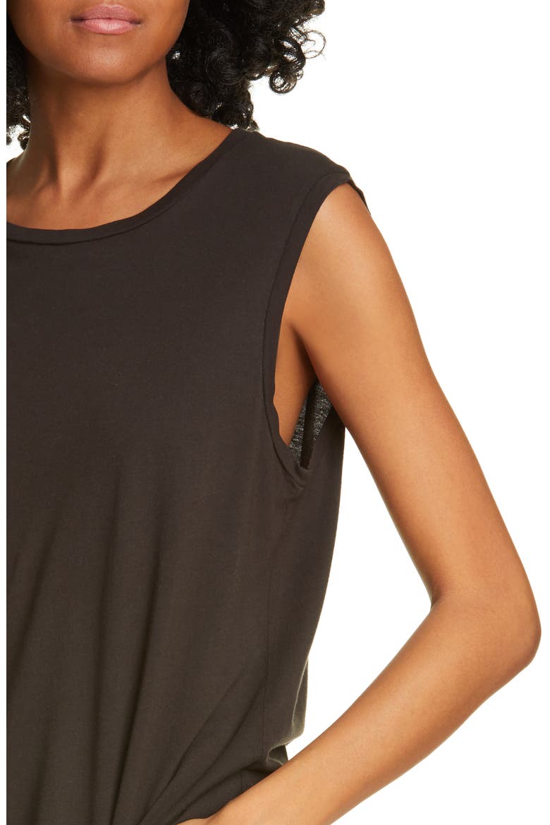 Cotton Muscle Tee, Alternate, color, WASHED BLACK