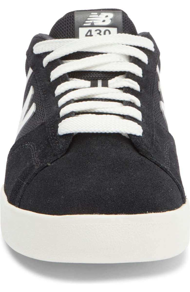 New Balance 430 Sneaker, Alternate, color, Black/ White