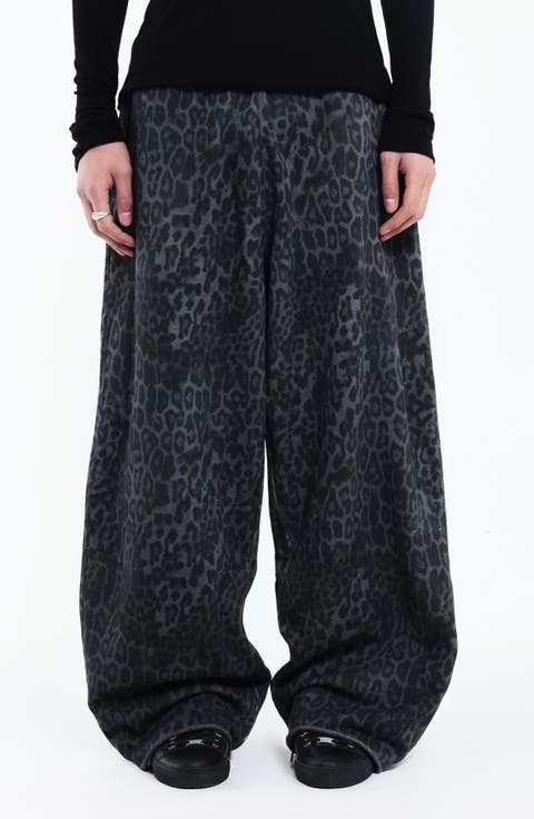 Leopard Print Monster Sweatpants