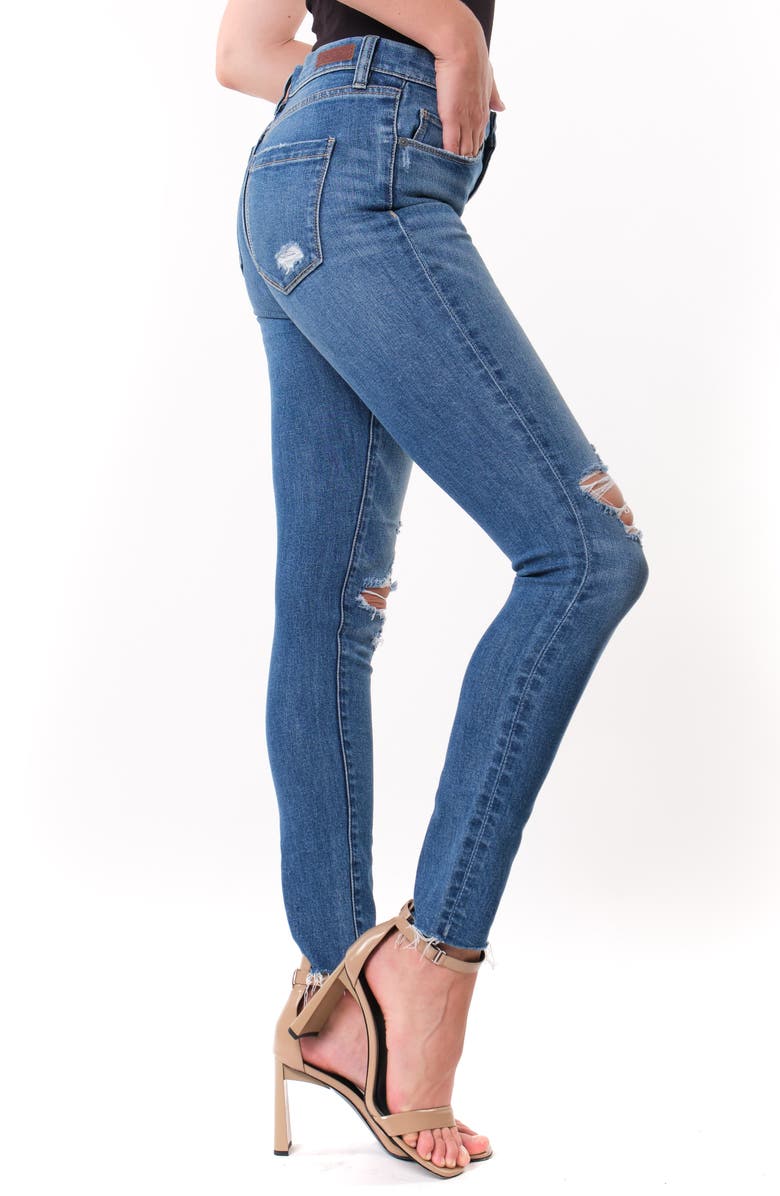 BLANKNYC The Great Jones Ripped Ankle Skinny Jeans, Alternate, color,