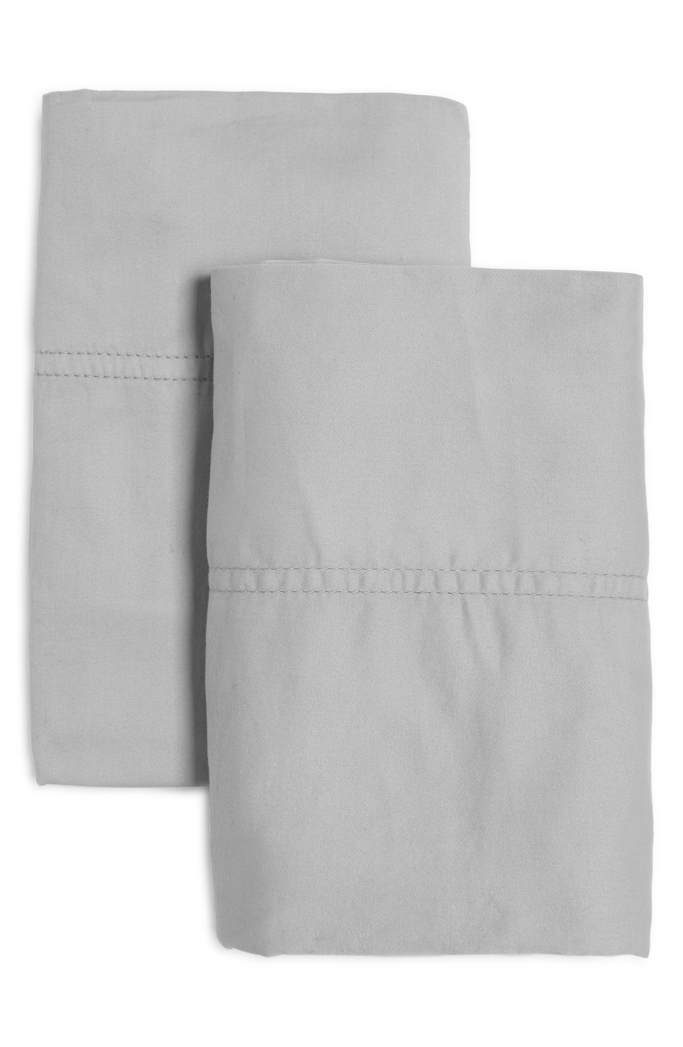 HOMESPUN Set of 2 300 Thread Count Sateen Pillowcases