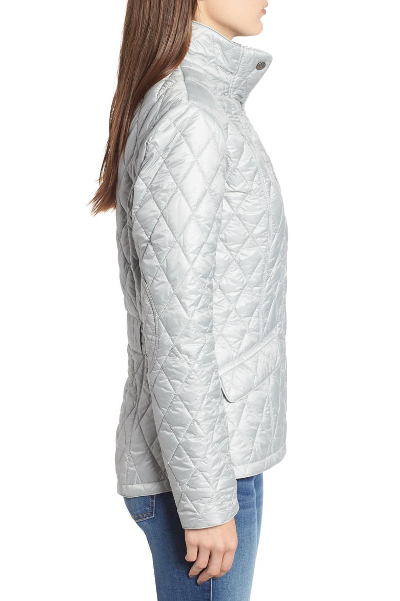 x Liberty Victoria Quilted Jacket (Nordstrom Exclusive), Alternate, color, ICE WHITE/ FUCHSIA