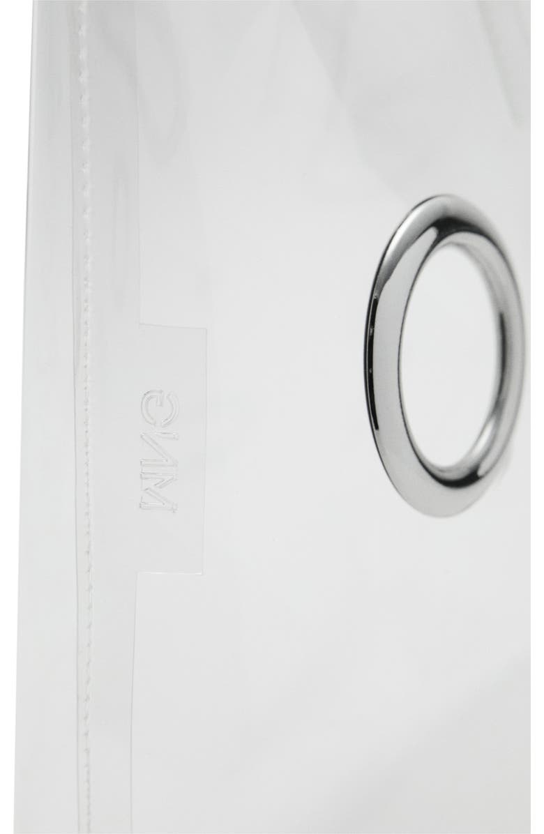 MANGO Transparent Tote, Alternate, color, White/Clear