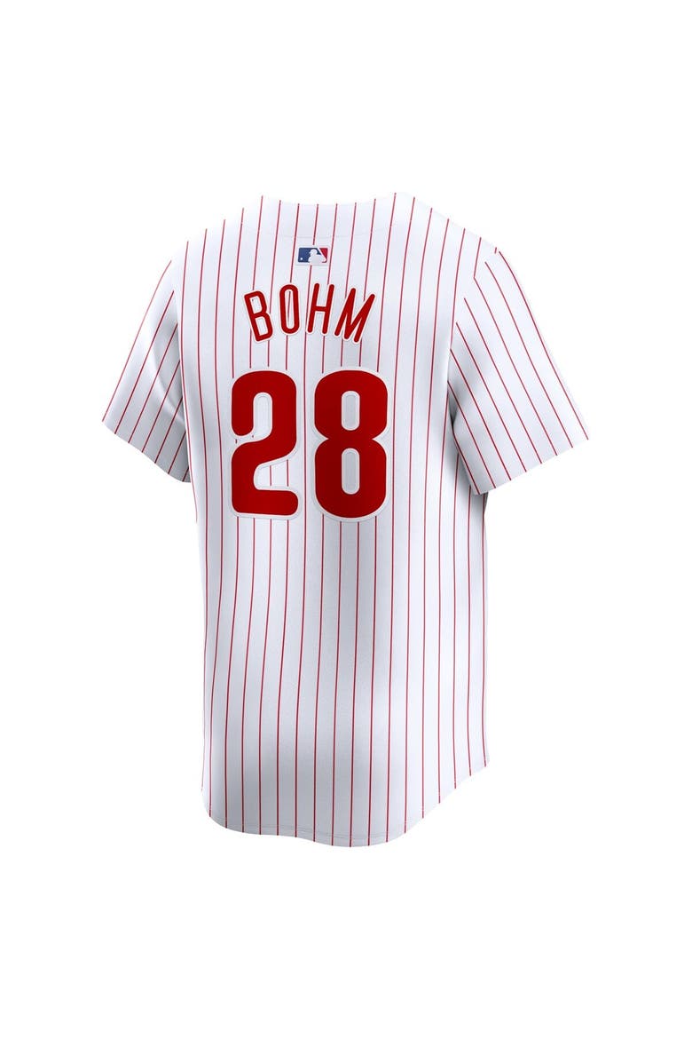 Men's Nike Alec Bohm White Philadelphia Phillies Home Limited Player Jersey, Alternate, color, White