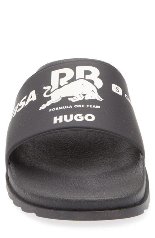 Hugo Boss Boss Match It Slide Sandal In Black