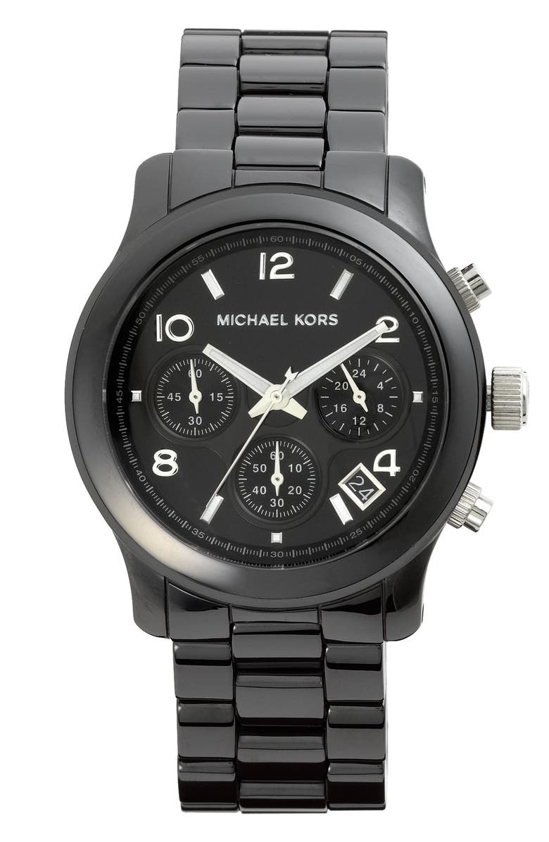 MICHAEL Michael Kors Michael Kors 'Runway Ceramic' Watch, 40mm, Main, color,