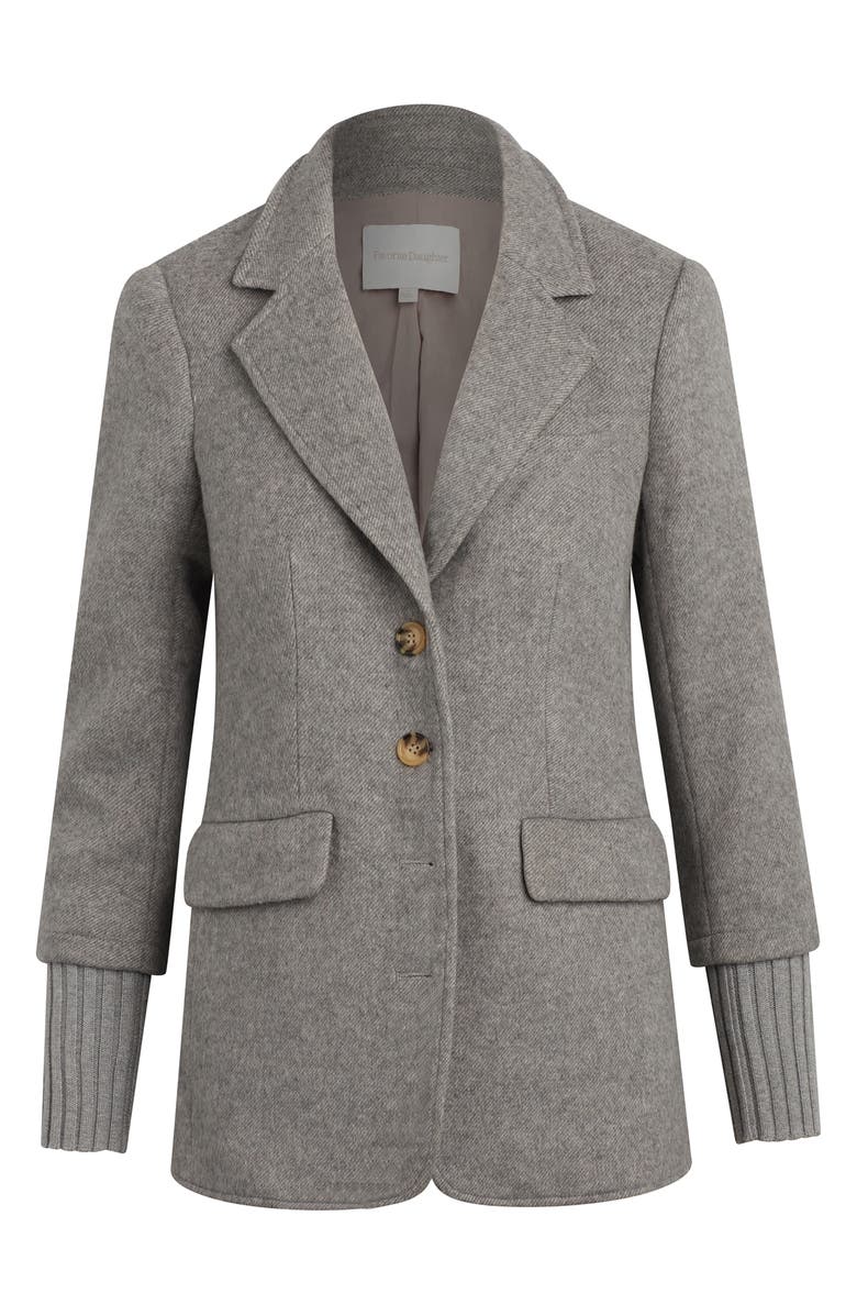 Favorite Daughter The City Layered Blazer, Alternate, color, Frost Gray