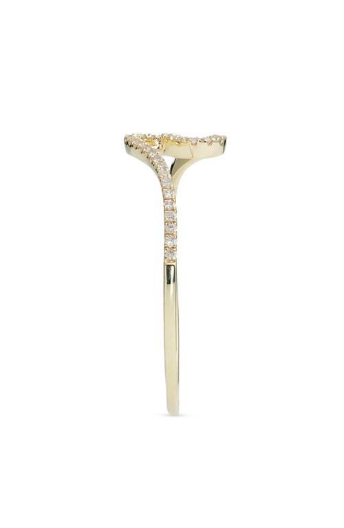 Meira T Diamond Wave Ring In Yellow