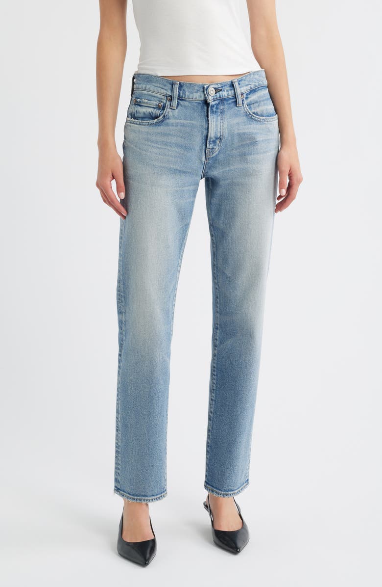 MOUSSY VINTAGE Selbyville Slim Straight Leg Jeans, Main, color, Light Blue