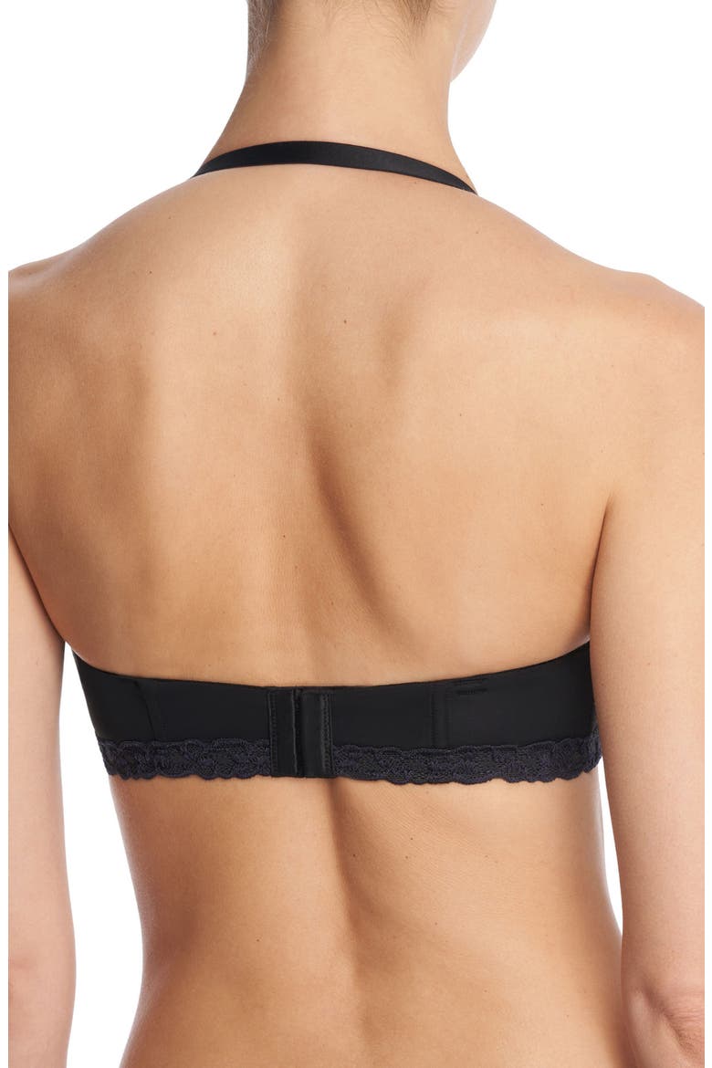Pure Luxe Strapless Contour Underwire Bra, Alternate, color, BLACK