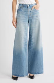 MOUSSY VINTAGE Lowell High Waist Superwide Leg Jeans