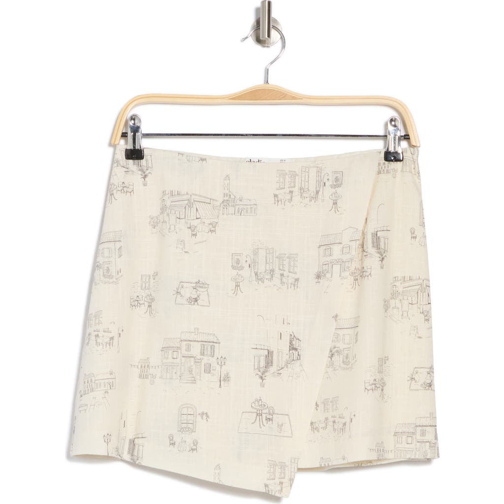 Elodie Faux Wrap Miniskort