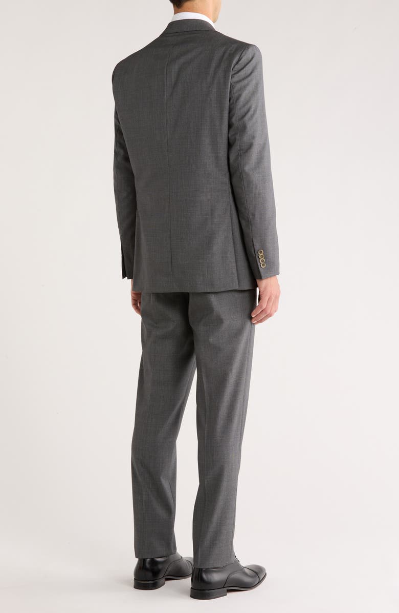 Jack Victor Esprit Grey Slub Wool Suit, Alternate, color, Grey